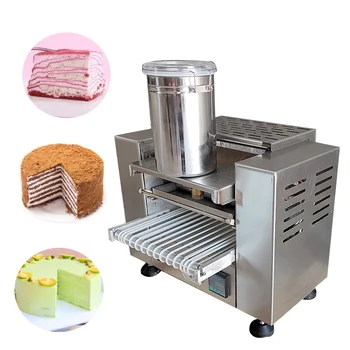 Коммерческая машина для приготовления коржей для пирога с уткой и клецками из яичной скорлупы, тысячеслойное оборудование для приготовления блинчиков из манго с электроприводом