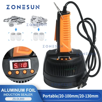 ZONESUN Induction Sealer ZS-DL800 Ручная машина для термосваривания алюминиевой фольги с электромагнитной индукцией Непрерывная бутылка