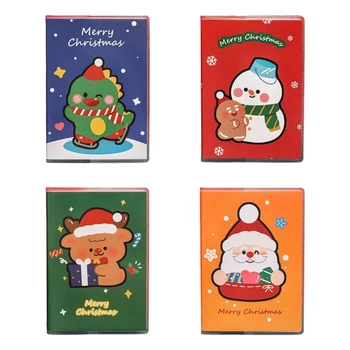 Мини-рождественские блокноты из линованной бумаги, маленькие блокноты, карманный блокнот для студентов, девочек и мальчиков, пишущих дневники