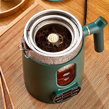 800 мл умный чайник для чая Портативная машина для приготовления чая Домашний чайник для здоровья Автоматический сохраняющий тепло Многофункциональный офисный цветочный чайник 220 В