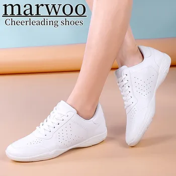Обувь для черлидинга Marwoo, Детская танцевальная обувь, обувь для соревновательной аэробики, обувь для фитнеса, женская белая спортивная обувь для джаза R006