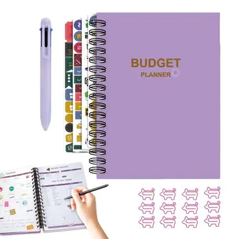 Планировщик счетов Портативная и практичная книга для составления бюджета Бюджетная книга для отслеживания доходов, расходов, сбережений Подарок для друга, ребенка, семьи