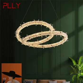 Современный Подвесной Светильник PLLY Creative Gold Luxury Chandelier LED Crystal Светильники Для Гостиной Спальни