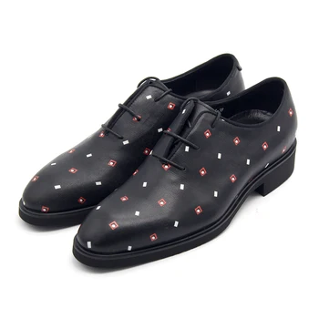 Модная классическая оксфордская повседневная обувь с острым носком, Лоферы из натуральной кожи ручной работы на шнуровке, Вечернее платье, мужская обувь