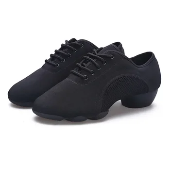 USHINE 34-46, мужская обувь для латиноамериканских танцев, обувь для учителей взрослых, мягкая обувь для учителей танцев, оксфордские туфли для латиноамериканцев, женские тканевые туфли на каблуке 3 см