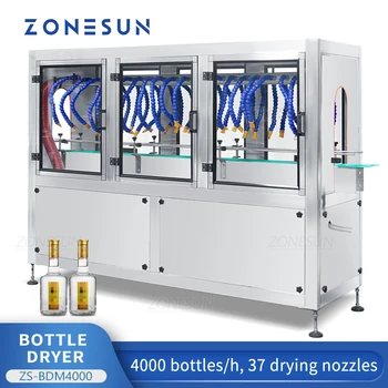 Автоматическая сушилка для бутылок ZONESUN, машина для сушки горячим воздухом под высоким давлением, Оборудование для линии по производству напитков ZS-BDM4000