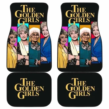 Автомобильные Коврики Golden Girls Art Tv Show Fan Gifts Universal Fit 051012 Полный Комплект из 4 частей Передних и Задних Автомобильных Ковриков