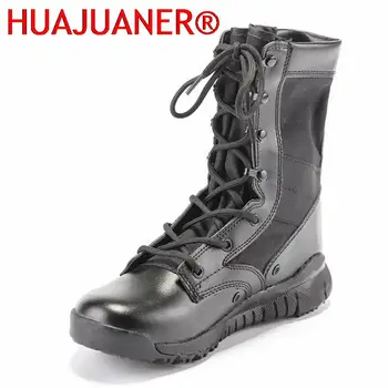 Сверхлегкие мужские армейские ботинки, уличная обувь для джунглей, Мужские и женские военные тактические ботильоны, дышащие боевые ботинки для пустыни, пешие прогулки