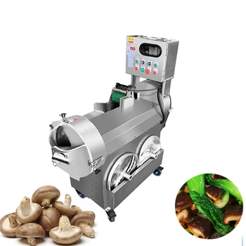 Эффективная и энергосберегающая Полностью автоматическая промышленная электрическая овощерезка, коммерческая машина для нарезки картофеля и редиса