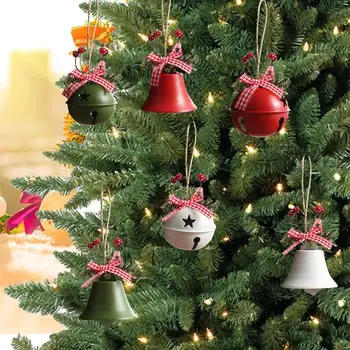 Рождественский колокольчик, подвешенный на елке, Полумануальный и полумеханический металлический колокольчик Для украшения вечеринки в домашнем баре