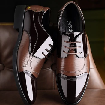 Мужская Деловая Официальная Кожаная Обувь В Британском Стиле, Весенние Дышащие Повседневные Оксфорды, Рабочая Обувь Большого размера, Zapato Para Hombre