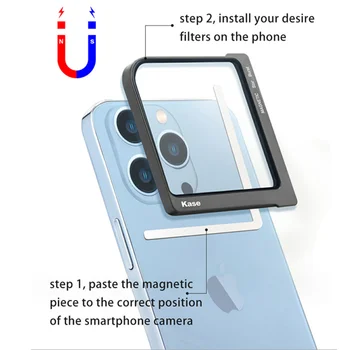 Магнитный квадратный фильтр Nd64 / Nd512 / Nd1000 для Huawei Xiaomi Iphone Kase, фильтр для объектива мобильного смартфона для фотосъемки