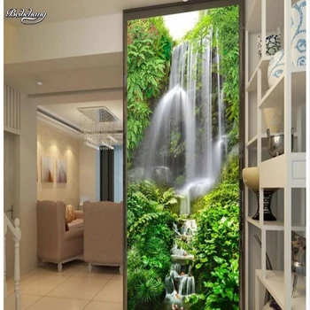 бейбеханг, изготовленный на заказ пейзаж, водопад, 3D фон входа, фоновая роспись стен, фоновые обои для спальни