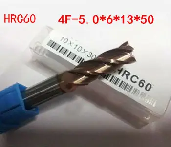 фрезерный инструмент с ЧПУ TAPC из вольфрамового сплава HRC60 4F*5.0*6*13*50