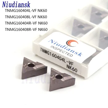 TNMG160404L-VF TNMG160408L-VF TNMG160404R-VF TNMG160408R-VF Токарная пластина токарного станка с ЧПУ NK60 Стальная токарная пластина из карбида