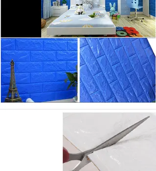 3D Наклейки на кирпичную стену Обои Декор Пенопласт Водонепроницаемое настенное покрытие Обои для кухни гостиной Фон своими руками