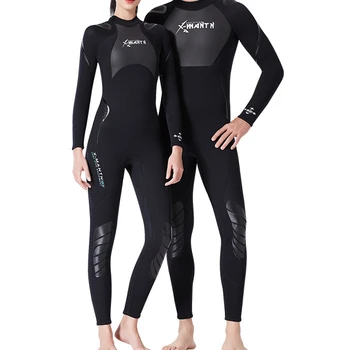 Открытый подходит для всех сезонов 3 мм Гидрокостюм, мужской и женский цельный теплый водолазный костюм, зимний купальный костюм с длинным рукавом