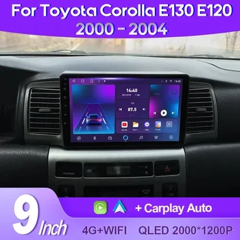 QSZN 2K QLED Для Toyota Corolla E130 E120 2000-2004 BYD F3 Android 13 Автомобильный Радио Мультимедийный Видеоплеер GPS AI Voice CarPlay 4G