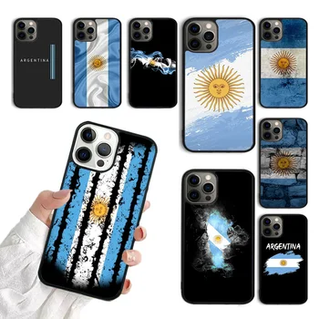 Чехол Для телефона с Флагом Аргентины Для iPhone 15 SE2020 11 12 13 14 Pro Max Mini Cover Для iPhone XS Max XR 6 7 8 Plus coque Fundas Shell