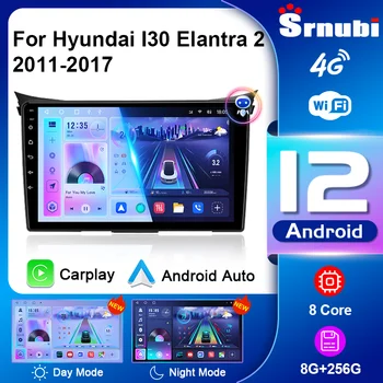 2Din Android 12 Автомагнитола для Hyundai I30 Elantra 2 GD T 2011-2017 Мультимедийный Плеер Carplay Авто Стерео GPS Головное Устройство Navegador