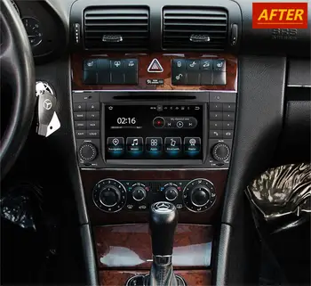 Carplay Android 10,0 Экран Автомобильный Мультимедийный DVD-Плеер для BENZ C-Class W203 2004-2007 GPS Navi Авто Радио Аудио Стерео Головное Устройство