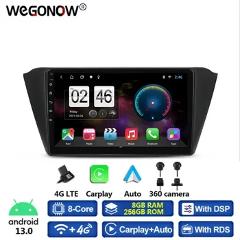 360 Панорамная Камера Carplay 8G + 256G Android 13,0 Автомобильный DVD-плеер GPS Карта WIFI Bluetooth RDS Радио Для VW Skoda Fabia 2015-2018