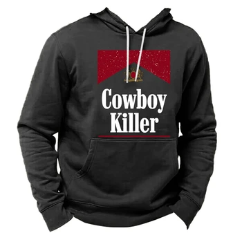 Толстовка с принтом Cowboy Killer Для мужчин, модные толстовки с капюшоном, уличные повседневные пуловеры оверсайз, Индивидуальные толстовки, мужская одежда