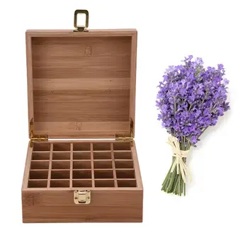 Коробка Для эфирных масел с 25 слотами, деревянная коробка для хранения эфирных масел, коробка для демонстрации эфирных масел, держатель для хранения эссенций Для переноски