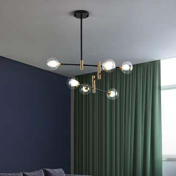 Скандинавская лампа для гостиной и спальни, современная люстра magic bean, магазин одежды творческой личности, ресторан, лампы для дома molecule