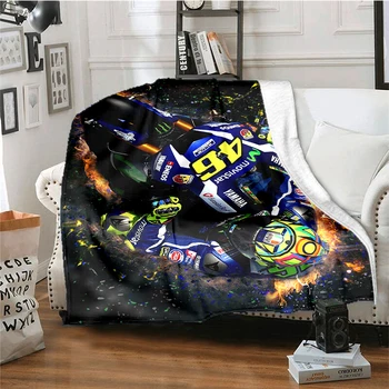 Одеяло для мотогонщика Детское одеяло Высококачественное фланелевое одеяло Мягкое и удобное одеяло для дома и путешествий