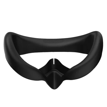 Накладка для глаз для Pico 4, силиконовая сменная маска для лица, защитный чехол, маска от пота, аксессуары для очков виртуальной реальности (черный)