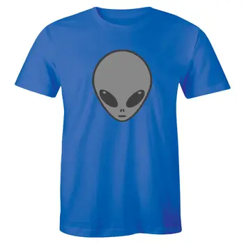 Забавная футболка с изображением лица инопланетянина, научно-фантастический космический ужас, модная мужская футболка в стиле ретро