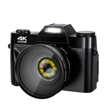 Цифровая фотокамера 4K WIFI Веб-камера, Винтажный Видеомагнитофон, Цифровая камера с широкоугольным объективом