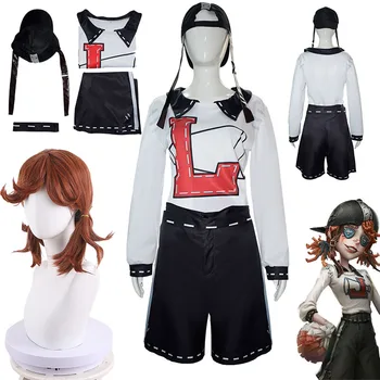 Аниме-игра Cheerleader Identity V Lily Barriere Косплей костюм Парик Термостойкий комплект униформы для вечеринки Женская ролевая игра