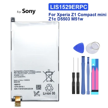 Для SONY Xperia Z1 Mini Compact D5503 M51w Сменный аккумулятор LIS1529ERPC 2300 мАч + номер для отслеживания