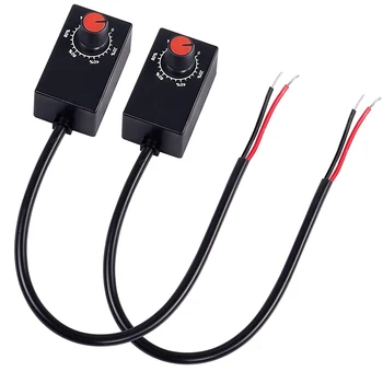 2 Комплекта ABS контроллера постоянного тока 0-10 В для внутреннего освещения с регулируемой яркостью 0-10 В или 1-10 В Светодиодный драйвер прожектора Grow Lamp