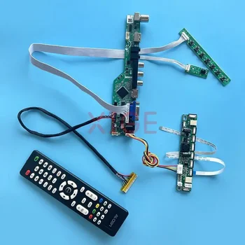 Для MT185GW01 M185XW01 Драйвер Платы контроллера LVDS 30-Контактный DIY Комплект VGA + HDMI + AV + USB Аналоговый ТВ-сигнал ЖК-монитор 1366*768 18,5