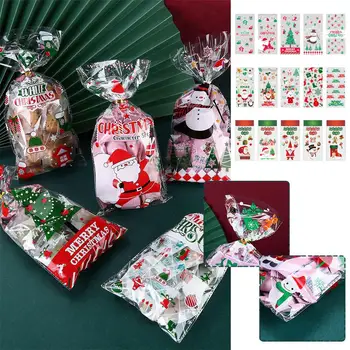 Упаковка Рождественского подарка Сумка Новогодние наклейки с Рождеством Санта Клауса для окон, скрапбукинг, декор для сноуборда Packagi N1Q7
