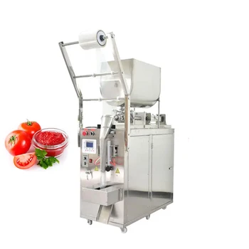 Автоматическая пневматическая машина для розлива и запечатывания томатного соуса в пакеты для упаковки жидкостей