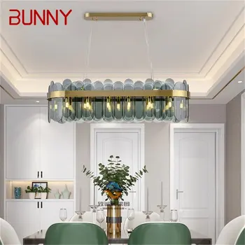 Люстра в виде зайчика, постмодернистский овальный подвесной светильник, простой светодиодный светильник для дома, гостиной, столовой