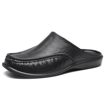 Обувь Мужские Тапочки EVA Slip on На плоской подошве, Прогулочные Мужские Полуботинки, Удобные Мягкие Домашние Сандалии 2023 Zapatillas Hombre