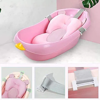 Коврик для поддержки детского сиденья в ванне, складной стул для детской ванны, подушка для ванны для новорожденных, Противоскользящая Мягкая комфортная подушка для тела